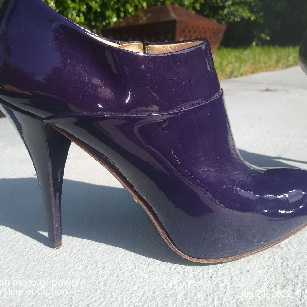 Prada patent leather booties size 39, size 8 USA